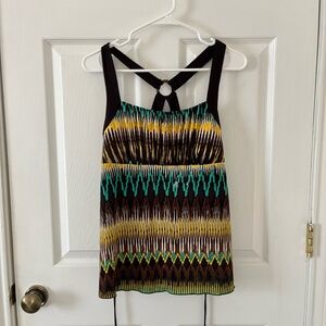 Bwear Black and Yellow Patterned Camisole